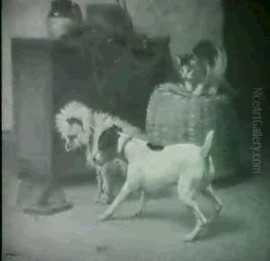 The Little Captive / Genre                                  Scene With Cat, Dog And Mouse
