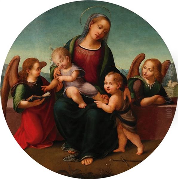 The Madonna And Child With The Infant Saint John The Baptist And Two Angels - view 1