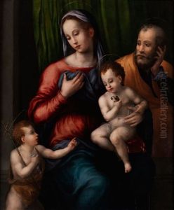 Die Heilige Familie Mit Dem Johannesknaben