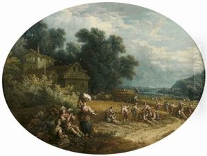 Les Moissons Ou Allegorie De L'ete by Pierre Salomon Domenchin de Chavanne