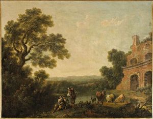 La Halte Des Bergers by Pierre Salomon Domenchin de Chavanne
