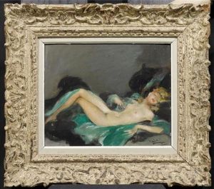 Liegender Akt by Gaston Domergue