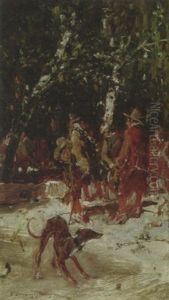 Conservations In The Park by Francisco Domingo Marques