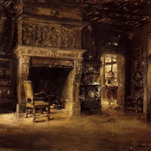 Mayordomo Entrando En Un Salon by Francisco Domingo Marques
