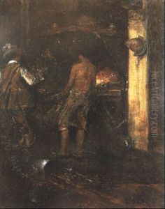 Mosquetero En El Taller De Armaduras by Francisco Domingo Marques