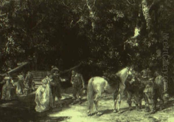 Cavalier Escorts A Lady - view 1
