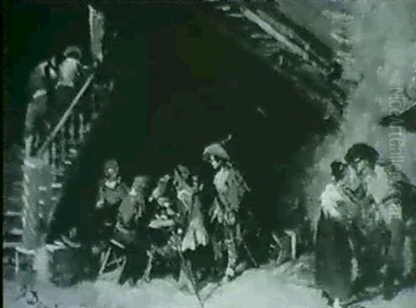 Cavaliers In A Tavern - view 1