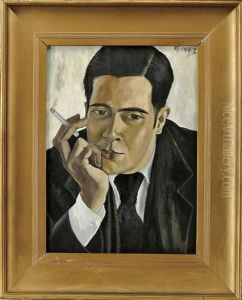 Figura Masculina A Fumar by Jose Dominguez Alvarez