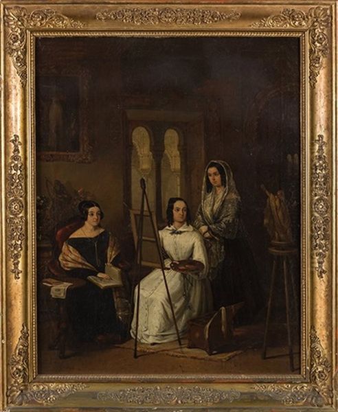 Dama Pintando, 1844 - view 1