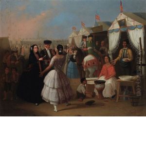 Festival In Seville by Joaquin Dominguez Becquer