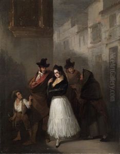 Galanteo En Sevilla by Jose Dominguez Becquer