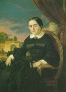 Retrato De Cecilia Vol De Faber, Fernan Caballero by Valeriano (Valerio) Dominguez Becquer