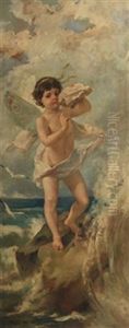Amorcillo Con Caracola by Manuel Dominguez Y Sanchez