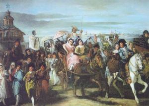 Romeria by Manuel Dominguez Y Sanchez