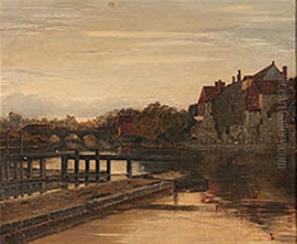 Dutch Canal Scene - view 1