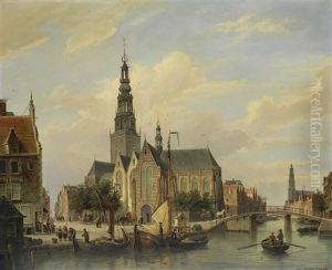 A Dutch Canal Scene