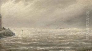The Steamer Herzog Near Ijmuiden In Stormy Weather The Steamer Herzog Near Ijmuiden In Stormy Weather
