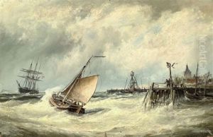 Rough Weather On The Zuider Zee Before Elburg, Holland