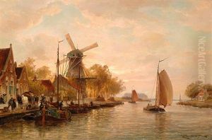 The Rembrandt Mill In Hazerswoude Near Leiden