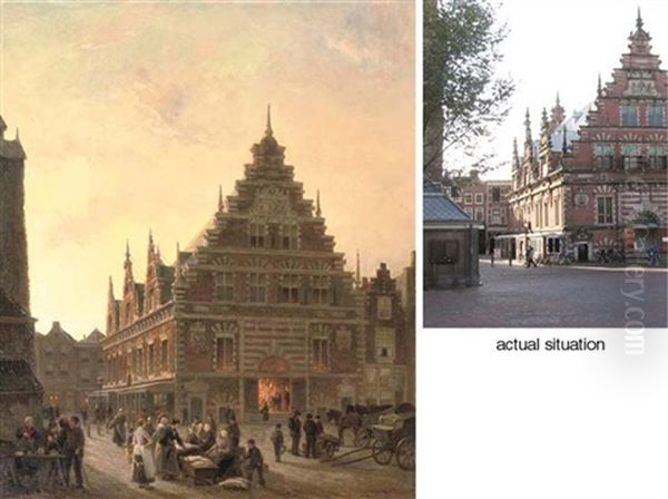 Marketday Outside The Vleeshal, Haarlem - view 1