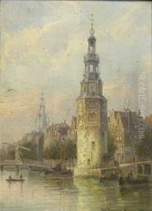 Amsterdam - Le Tour Montelbaan by Cornelis Christiaan Dommelshuizen
