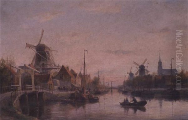 Evening At Maassluis Holland - view 1