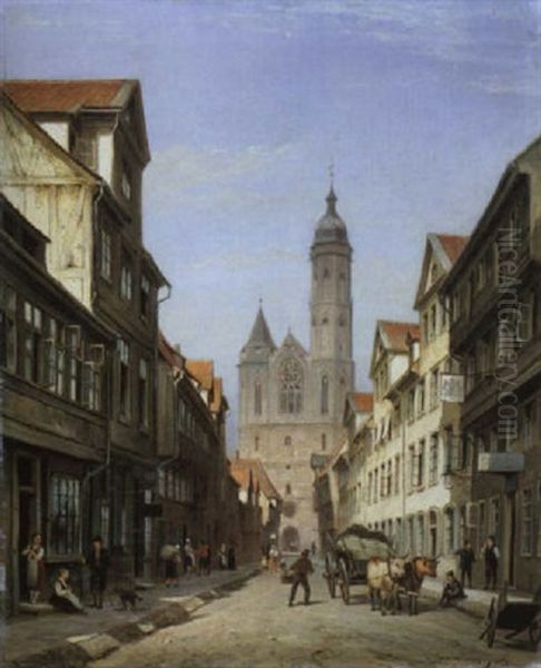 Standtansicht Mit Einer Zweiturmigen Kirche - view 1