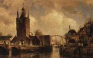 A View In The Zuidhaven With The Duivelandse Poort, Zierikzee