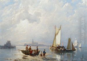 Enkhuizen On The Zuiderzee, Holland by Pieter Christian Dommersen