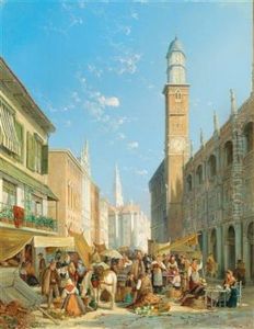 Market Day On The Piazza Die Signori In Vicenza