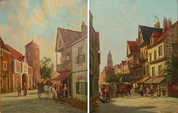 The Butter Stall, Bruges' And 'rue De Buc, Rouen' - view 1