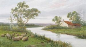 Early Evening On The River Ouse by William Raymond Dommersen