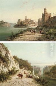 Along The Southern Italian Coast (+ Another; Pair) by William Raymond Dommersen