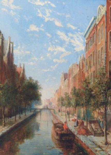 A Sunlit Canal, Amsterdam - view 1