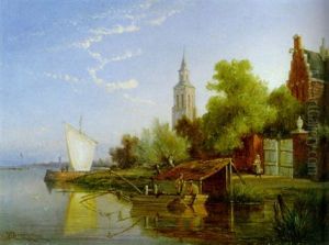 Op De Zuiderzee by William Raymond Dommersen