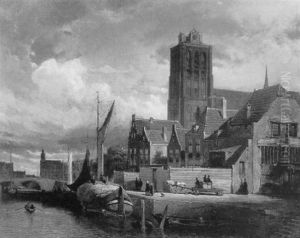 Gezicht Op Dordrecht by William Raymond Dommersen