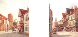The Butterstall, Bruges by William Raymond Dommersen