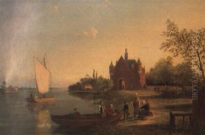 Small Craft Off A Shore