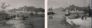 Italian Lake Scenes by William Raymond Dommersen