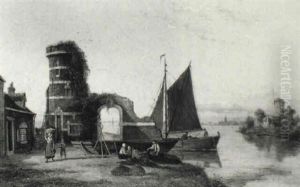 Schiedam On The Scheldt, Holland by William Raymond Dommersen