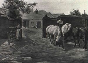A Summer Morning On The Farm by William Raymond Dommersen