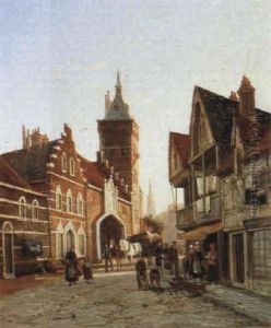 The Butter Hall, Bruges by William Raymond Dommersen