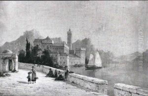 Parti Fra Lago Maggiore, Italien by William Raymond Dommersen