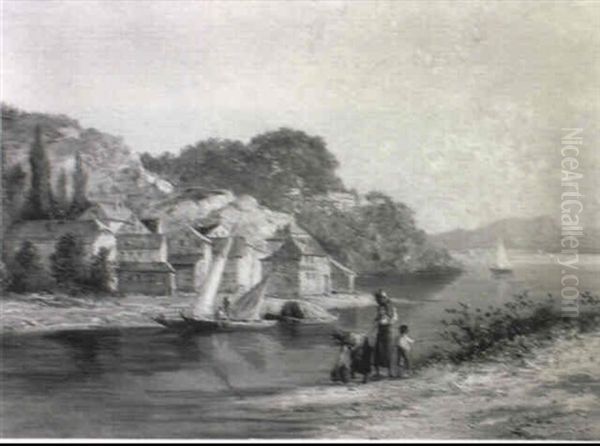 An Italianate Lake Landscape - view 1