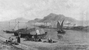 Fisherfolk By Villefranche, France