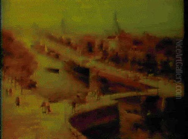 A View Of Rotterdam With The Boompjes Canal And             Saint-laurent's  Church... - view 1