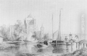 Amersfoord, Holland                                         (and Companion Piece 'alkmaar, Holland') by William Raymond Dommersen