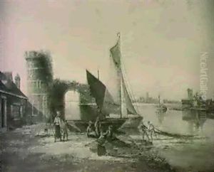 Schiedam On The Scheldt, Holland by William Raymond Dommersen
