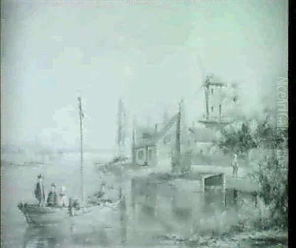 A Canal Scene In Holland - view 1