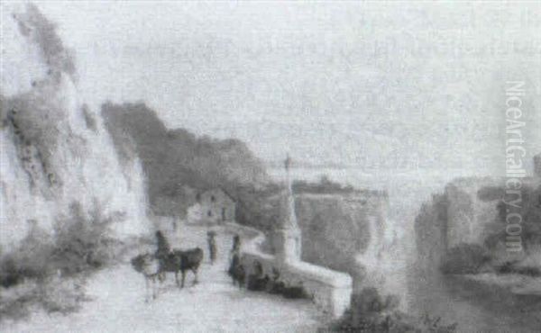 A Wayside Shrine On The Italian Coast - view 1